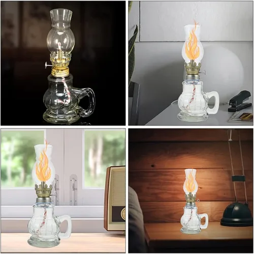 Miniatura 5 de SEWACC Pantalla de lámpara de cristal, 3 piezas, pantalla de lámpara de vela de vidrio, cubierta de lámpara de queroseno, cubierta de lámpara