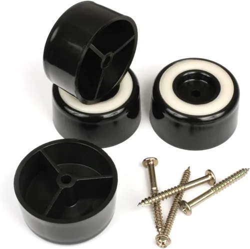Slipstick CB511 Protectores para patas de muebles, para no dañar el piso, de 1 pulgada de alto, con hule antiderrapante. Juego de 4 unidades de