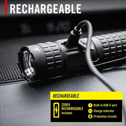 Miniatura 6 de COAST PX200R - Linterna LED recargable de 2000 lúmenes, enfoque giratorio, USB-C, clip de bolsillo de 2 posiciones