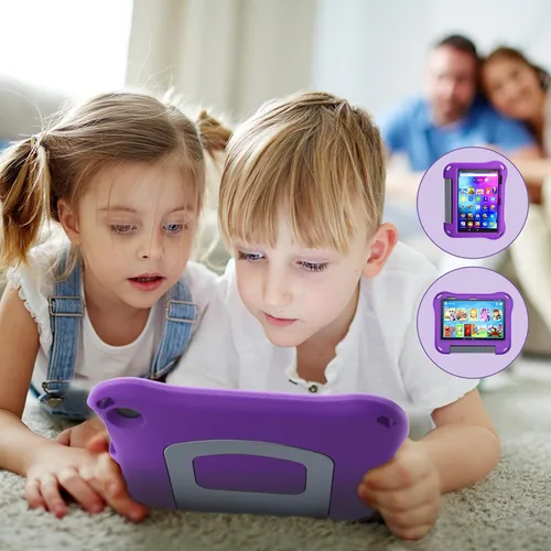 Miniatura 2 de DiHines - Funda para tablet de 8 pulgadas, no apta para iPad de Samsung de 8 pulgadas, ligera, a prueba de golpes, apta para niños, con soporte