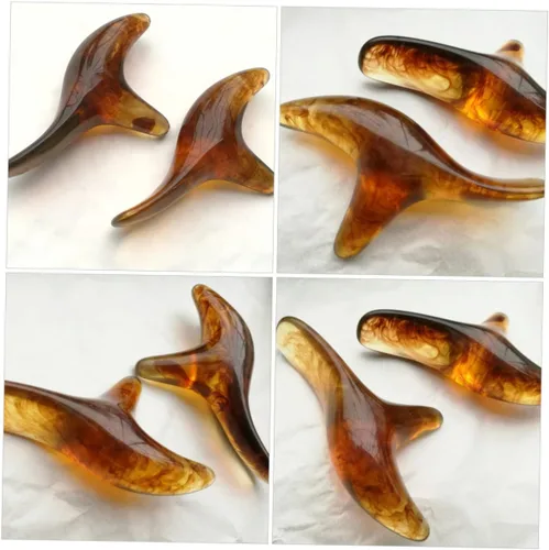 Miniatura 8 de HEALLILY 2 unids Triceratops Masajeador Masajeadores Herramientas de Masaje de Mano Manual de Acupoint Herramienta de Masaje de Cera de Abejas