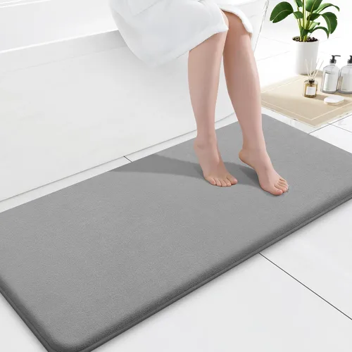 Miniatura 98 de Smiry Tapetes de Baño de Espuma Viscoelástica 36 x 24 pulgadas, Tapetes de Baño Extra Suaves y Absorbentes, Alfombra Antideslizante Lavable