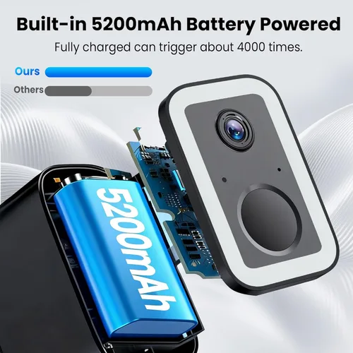 Miniatura 5 de Cámaras de seguridad 2K actualizadas 2026 inalámbricas para exteriores, detección de movimiento AI y alarma de sirena de foco, cámara exterior