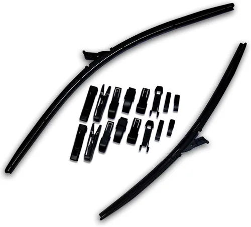 WBU-21-21 - Escobilla de limpiaparabrisas sin soporte, adaptador múltiple de 21 pulgadas (20.669 in) lado del conductor y 21 pulgadas (20.669 in)
