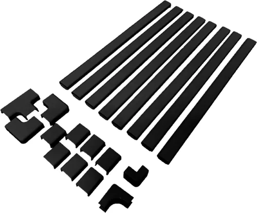 Miniatura 9 de Legrand Wiremold C110S Cordmate - Juego de 17 fundas para cables de 108 pulgadas, organizador para pared, capacidad para 1 cable o cable, embalaje
