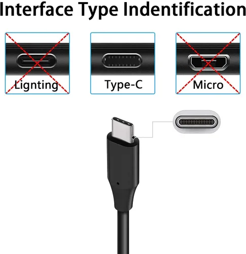 Miniatura 3 de PD - Cable de carga rápida de 6 pies de largo, compatible con Samsung Galaxy A73, A54, A53, A33, A23, A14, A13, A03s, cable de alimentación