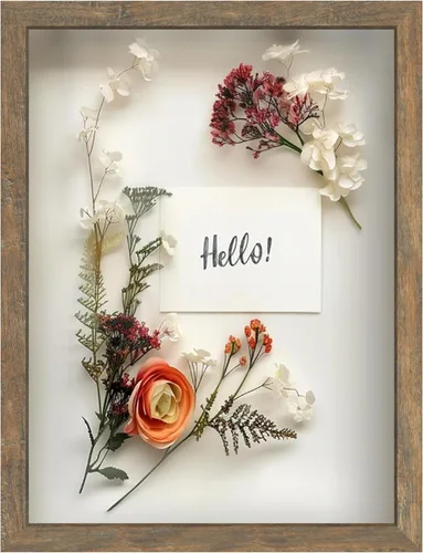 Miniatura 38 de FrameWorks Marco de Caja de Sombra de Madera Negra de 8" x 8" – Vitrina con Parte Trasera de Fieltro Suave, Caja de Memoria con Vidrio Templado