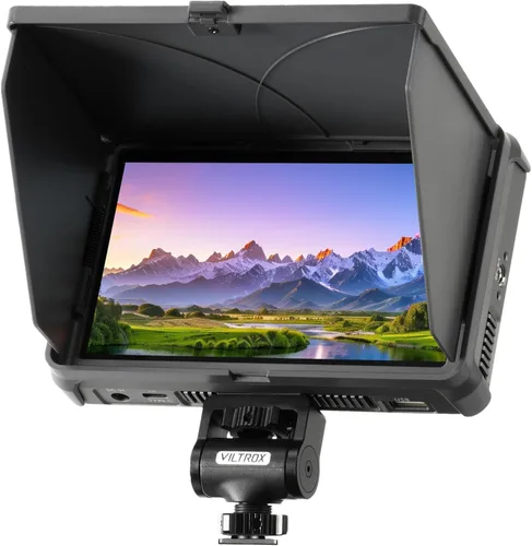VILTROX Monitor de Campo de Cámara de 6 Pulgadas 4K 2000Nits con Pantalla Táctil, Monitor de Video Full HD 1920x1080, 3D Lut, RGB Parade, Enfoque