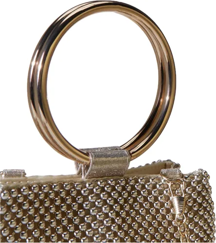 Miniatura 3 de Jessica McClintock Womens Gwen bola malla Anillo Wristlet Pouch Embrague