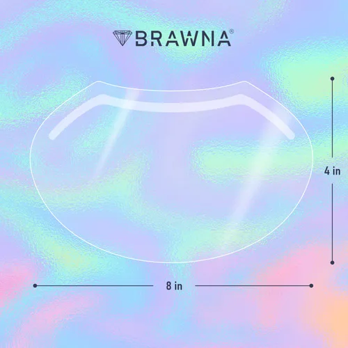 Miniatura 6 de BRAWNA Paquete de 50 viseras protectoras de ducha con bolsa de organza rosa para extensiones de pestañas, microblading, laminación de cejas, cirugía