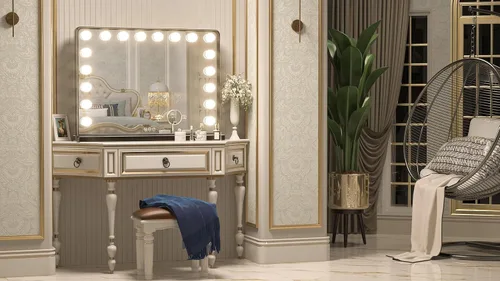 Miniatura 35 de Keonjinn Espejo de tocador Hollywood con luces y altavoz Bluetooth, 15 bombillas reemplazables, espejo de maquillaje con 2 bombillas de repuesto, 3
