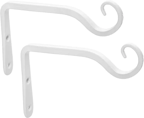 Miniatura 8 de Mkono Soporte para plantas colgantes de 6 pulgadas, gancho de pared de metal decorativo para comederos de aves, macetas, linternas, campanillas