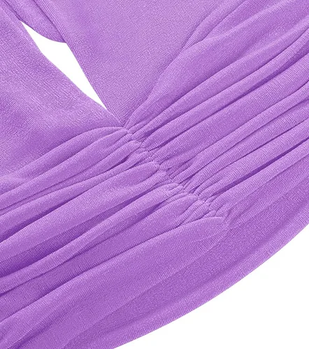 Miniatura 5 de Camiseta LYANER para mujer, con cuello en V ancho, estilo halter, con espalda al aire y sin mangas
