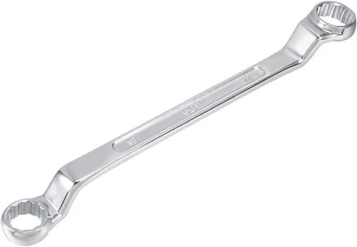 Miniatura 11 de uxcell Llave de extremo de caja doble con compensación de 10 mm x 12 mm, 12 puntos, métrica, cromada, acero Cr-V