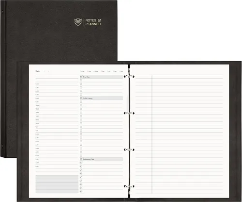 Miniatura 10 de EMSHOI - Recambio de planificador diario de 8.5 x 11.5 pulgadas, 80 hojas, 160 páginas para carpeta de anillas, papel de repuesto grueso