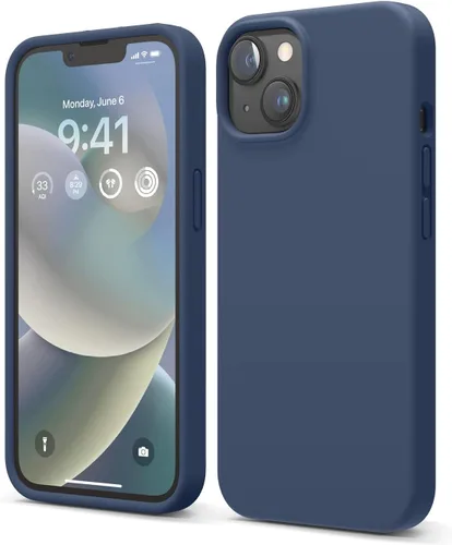 Miniatura 9 de elago Compatible con Funda para iPhone 14, Funda de Silicona Líquida, Cubierta Protectora de Cuerpo Completo, Resistente a Golpes, Diseño Delgado
