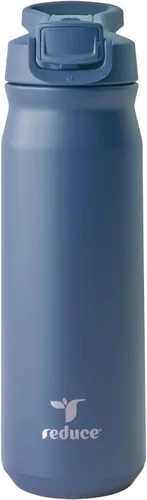 Miniatura 19 de REDUCE Hydrate Pro - Botella de agua aislada de acero inoxidable de 24 onzas, tapa abatible a prueba de fugas, apta para lavavajillas, sin BPA, Negro