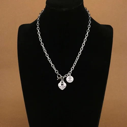 Miniatura 2 de ARETIS Kpop Bangtan - Collar para niños Be the best J-HOPE JIMIN JIN JK RM SUGA V Collar Bangtan Boys Lover Jewelry Gift for Bangtan Boys Fans