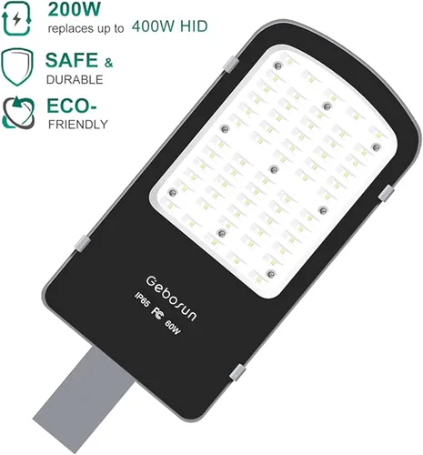 Miniatura 3 de Gebosun Luz de calle LED de 35 W para exteriores, del anochecer al amanecer con sensor de fotocélula, 5400 lm 6000 K, IP65 impermeable