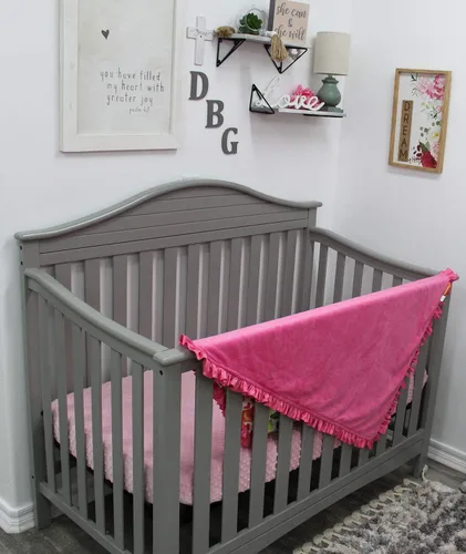 Miniatura 8 de Dear Baby Gear Manta de bebé de lujo con diseño de corazón, doble capa, reversible, hitos y regalos infantiles para niñas, mantas para niños