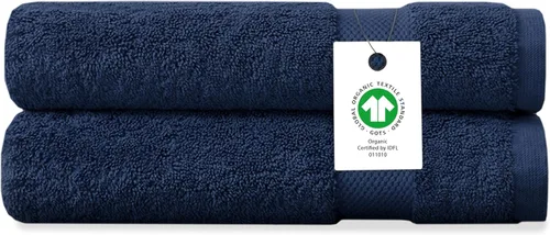 Miniatura 13 de Toalla de baño de felpa de algodón orgánico de lujo Certificado GOTS y OEKO-TEX Toallas de calidad hotelera premium Tecnología Feather Touch