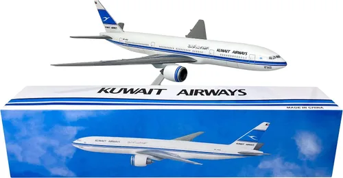 Miniatura 4 de Kuwait 777-200 Modelo a escala 1:200 Avión - Modelo de avión de plástico Snap-Fit - Réplica coleccionable de aviones de Kuwait Airlines - Parte