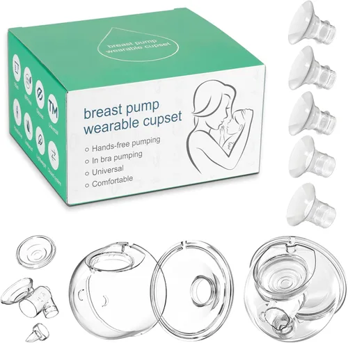 Miniatura 11 de Piezas de extractor de leche portátil, brida de copa colector de leche de 0.94 pulgadas, compatible con Momcozy/TSRETE S9/S10/S12, accesorios