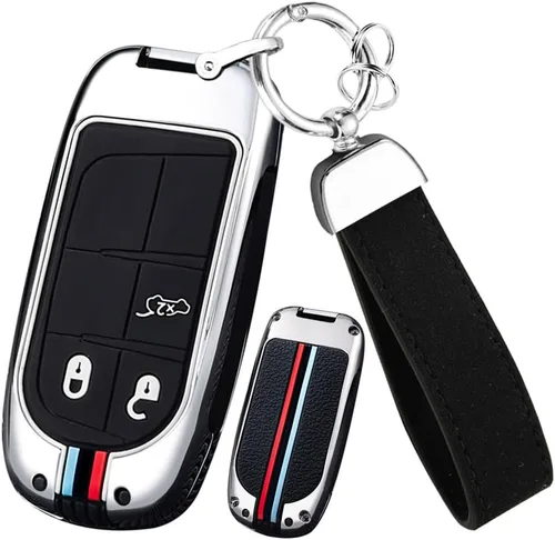 Miniatura 11 de ontto Protector de llave de coche inteligente cubierta de llave elegante para accesorios Jeep, Negro