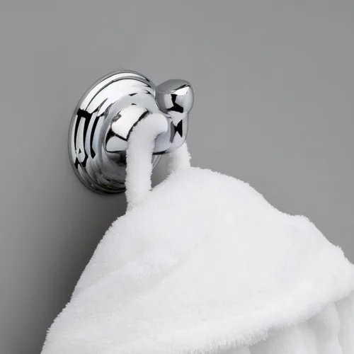 Miniatura 2 de Delta Windemere (1-Paquete) Ganchos para Toallas Cromo Pulido Solitarios para Baño Montados en Pared para Batas y Toallas Soporte para Toalla