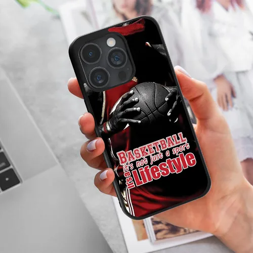 Miniatura 6 de Fundas de silicona de baloncesto para iPhone 11 12 13 14 Pro Max Plus Mini Xr Xs, Samsung Note 7 8 9 10 20 Ultra Plus, Moto Edge 20 Pro LITE, Pixel