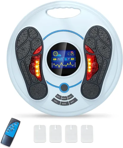 Creliver Masajeador de pies EMS para neuropatía, estimulador eléctrico de pies para circulación, alivio del dolor, fascitis plantar y recuperación