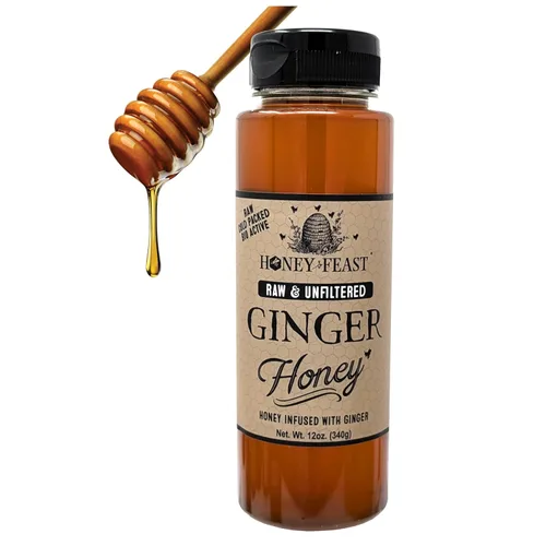 Miniatura 58 de Honey Feast, Miel de Flor Silvestre, 12 Onza