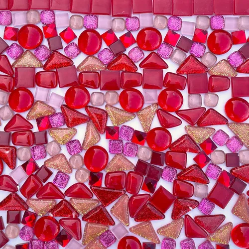 Miniatura 12 de LITMIND 1.1LB Azulejos de Mosaico de Cristal Irregular de Colores Surtidos - Perfectos para Manualidades Artísticas, Proyectos de Creación de Mezcla