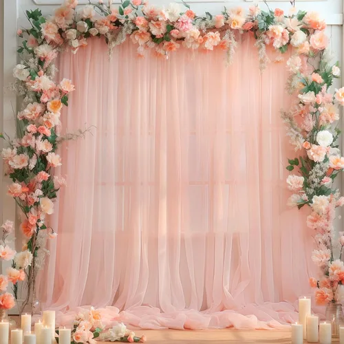 Miniatura 19 de Cortinas de fondo de tul azul de 10x10 para fiestas, cortina de fondo transparente para fotos de boda, cortinas para baby shower, fotografía, fiesta