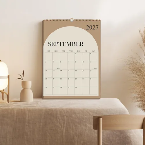 Miniatura 5 de Calendario 2026-2027 – Calendario de Pared de 18 Meses de Enero 2026 - Junio 2027, Planificador de Calendario de Pared Colgante 2026 con Papel