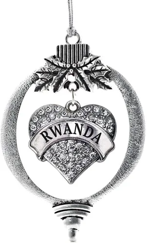 Miniatura 93 de Inspired Silver Adornos festivos de dije de corazón pave de plata con circonitas cúbicas