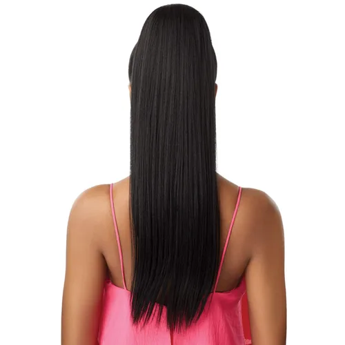 Miniatura 3 de Outre Cola de caballo Pretty Quick Sleek Straight 24" (1-Jet Black)