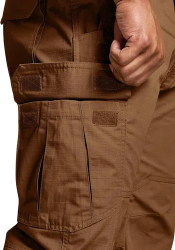 Miniatura 7 de CQR Pantalones tácticos para hombre, resistentes al agua, pantalones cargo Ripstop, ligeros EDC trabajo, senderismo, ropa para exteriores