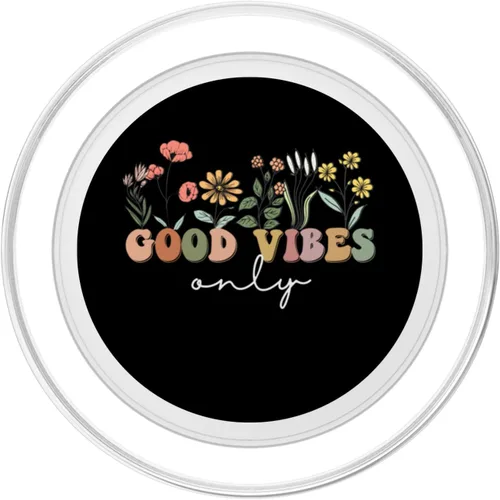 Miniatura 2 de Good Vibes Only Wildflowers Hawaii Summer Vacation Family PopSockets MagSafe PopGrip para iPhone