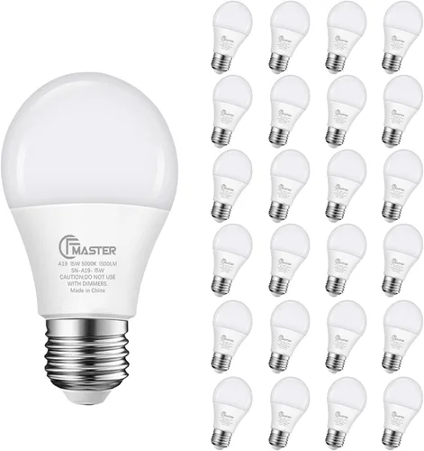 Miniatura 15 de Foco LED A19, bombillas LED equivalentes a 100 W, 15 W, 3000 K, luz blanca cálida, 1500 lúmenes, foco LED no regulable, base estándar E26 para 3000K