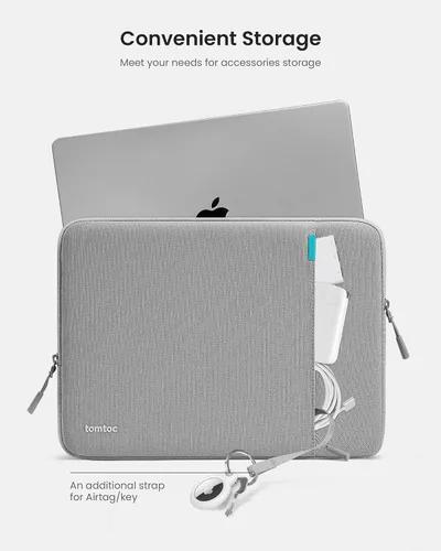 Miniatura 6 de tomtoc Juego de funda protectora 360 para MacBook Air M4/A3241 2025 de 15 pulgadas, M3/A3114 M2/A2941, MacBook Pro A1990 A1707 de 15 pulgadas, Dell