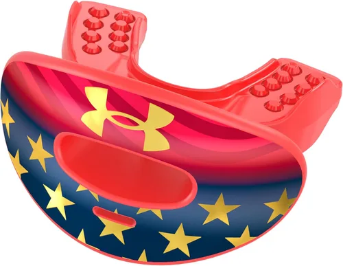 Under Armour Air - Protector labial para fútbol, protección bucal completa, compatible con brákets, ajuste instantáneo