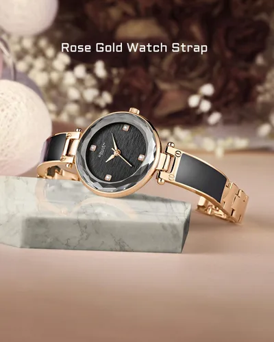 Miniatura 5 de Reloj de cuarzo para mujer, relojes analógicos de cuarzo de moda impermeables para mujer