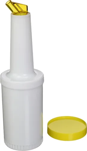 Miniatura 11 de Winco Botella de licor/jugo de 2 cuartos de galón, boquilla blanca y tapa