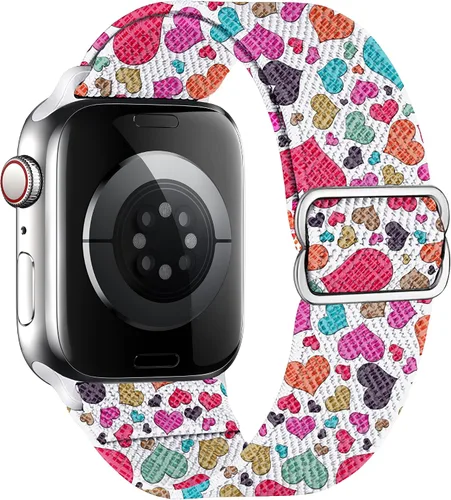 Miniatura 51 de Correas elásticas de nailon compatibles con Apple Watch de 1.496 pulgadas, 1.575 pulgadas, 1.614 pulgadas, 1.654 pulgadas, 1.732 pulgadas, 1.732
