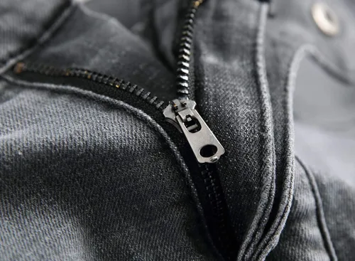 Miniatura 5 de QIMYUM Jeans ajustados para hombre, jeans ajustados rasgados para hombre, jeans de motociclista, elásticos, pantalones de mezclilla de Moto Cargo