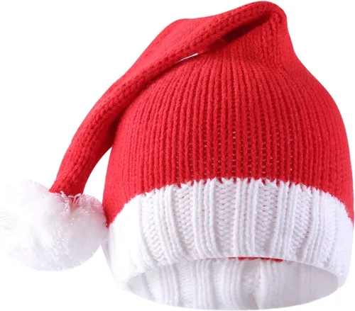 Miniatura 3 de 2 gorros de punto de Navidad para padres e hijos, gorro de Papá Noel para adultos, bebés, invierno, cálido, gorro de calavera para fiestas