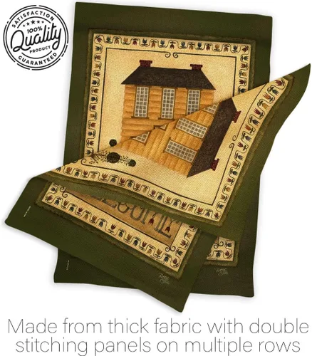 Miniatura 7 de Bandera de bienvenida para el jardín de la casa amarilla – Country Living Primitive Farm Western Barn American Rustic Cowboy Rural Ranch – Cartel