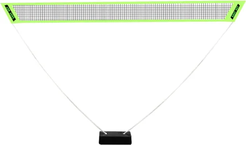 Juego de bádminton portátil - 4.9 ft de altura x 8.9 ft de ancho, ligero y fácil de instalar con bolsa de transporte, red de polietileno verde,