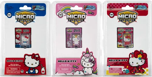 Miniatura 2 de Worlds Smallest Juego de 3 micro figuras de Hello Kitty más pequeño del mundo
